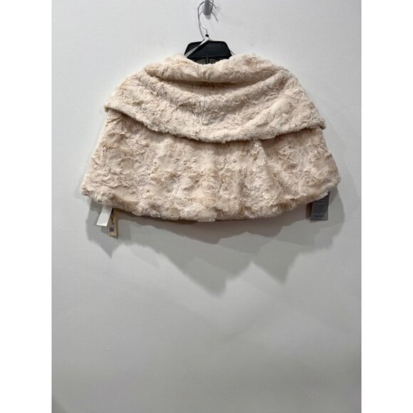 New Eliza J Women's Size M Ivory Faux-Fur Shrug - Picture 10 of 11
